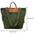 thumbnail image 2 of Bolso de lona unisex Bolso de hombro de viaje con cremallera Bolso de compras al aire libre de gran capacidad Sywqhk Para Estrenar, 2 of 2