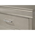 thumbnail image 7 of 5pc Silver Finish Panel Bedroom Set Upholstered Button Tufted Headboard Queen Bed Dresser Mirror Nightstand, 7 of 7