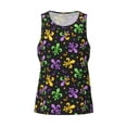thumbnail image 4 of Gaeub Mardi Gras Carnival4 Men's Athletic Tank Top, Workout Sleeveless Shirts, Running Tank Tops for Gym, Running, Training - Small, 4 of 9
