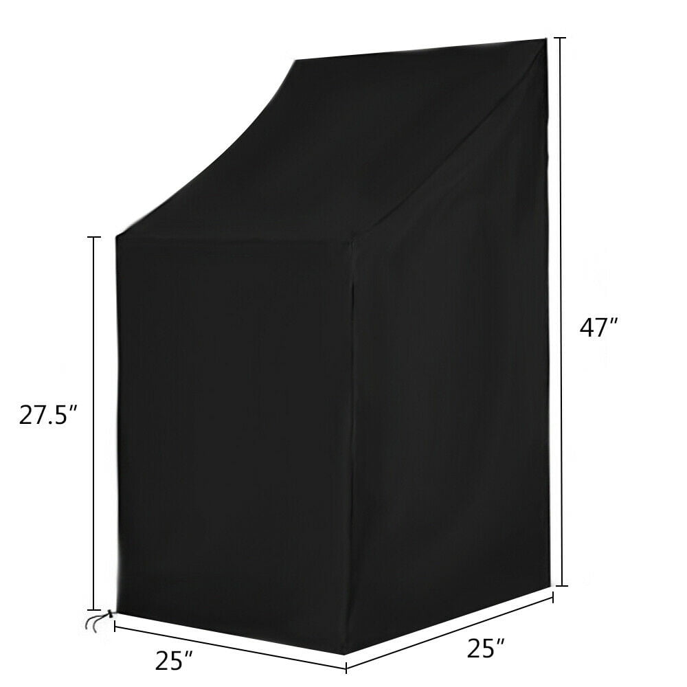 Heavy Duty High-back Patio Chair Cover Waterproof Outdoor Furniture Chair Covers Set of 4