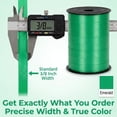 thumbnail image 3 of PMU 250 Yards x 3/8in Emerald Green Crimped Curling Ribbon String for Gift Wrapping Ribbon Balloon String Birthday Celebration Party Presents Decor, Festival Art Craft Accessories (1-250 Yard Rolls), 3 of 8