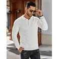 thumbnail image 3 of COOFANDY Men's Long Sleeve Lightweight Knit Polo Shirt - Fashion Casual Collared T-Shirt Sweater, 3 of 6
