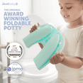 thumbnail image 5 of Jool Baby Folding Travel Potty Training Seat for Toddlers, Fits Round & Oval Toilets, Non-Slip Suction Cups, Includes Free Travel Bag (Aqua), 5 of 5