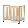 thumbnail image 1 of Foundations SafetyCraft Fixed-Side Clearview Compact Crib, Wood Construction, 3" Mattress Included, 1 of 3