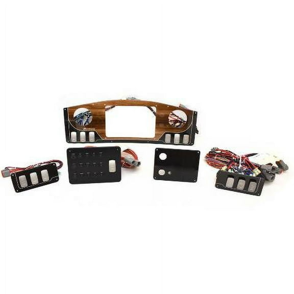 Hurricane Boat Dash Panel Set 15067 | Sundeck 2690 Woodgrain Black 5PC