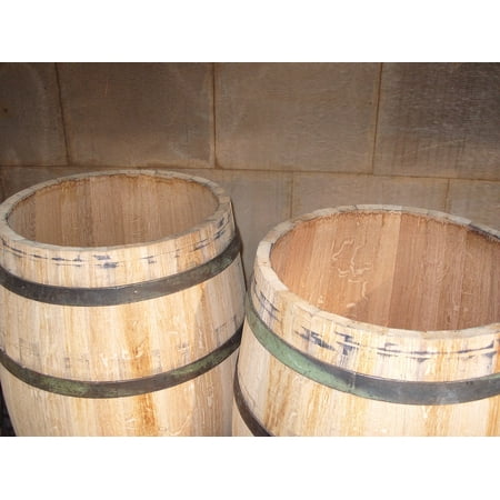 Canvas Print Wine Barrels Cask Winery Wooden Wood Cellar Stretched Canvas 10 x (Best Wineries In Washington)