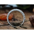 thumbnail image 4 of AFFY 0.42CT Moissanite Diamond Half Eternity Wedding Band Ring for Women 18K White Gold over Silver-9.5, 4 of 7