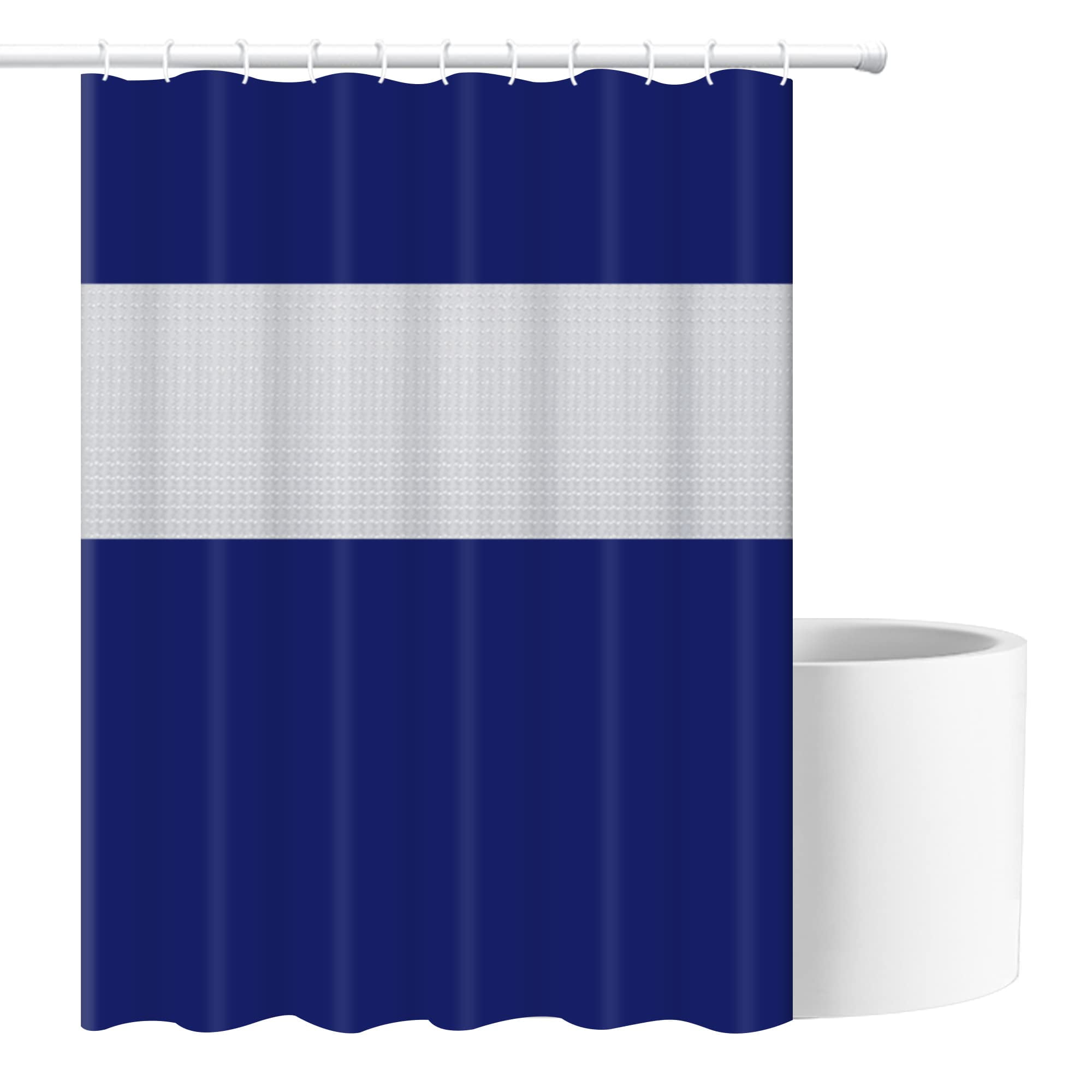 JUPA Place Waterproof Bohemian PEVA Plastic Spliced Shower Curtain