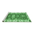 thumbnail image 2 of Ahgly Company Machine Washable Indoor Square Abstract Emerald Green Modern Area Rugs, 8' Square, 2 of 4