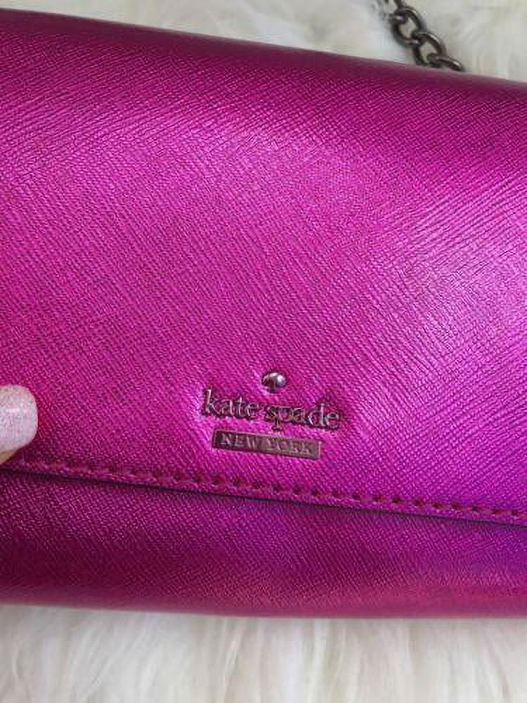 Kate Spade Metallic Pink Leather Cedar Street Cami Crossbody Bag