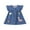 Blue, variant on Emy Dola Toddler Girls Ruffle Sleeve Denim Dresses 2-7 Years Child Cotton Easter Summer Cartoon Appliques Sundress