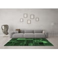 thumbnail image 3 of Ahgly Company Indoor Rectangle Oriental Emerald Green Modern Area Rugs, 6' x 9', 3 of 4
