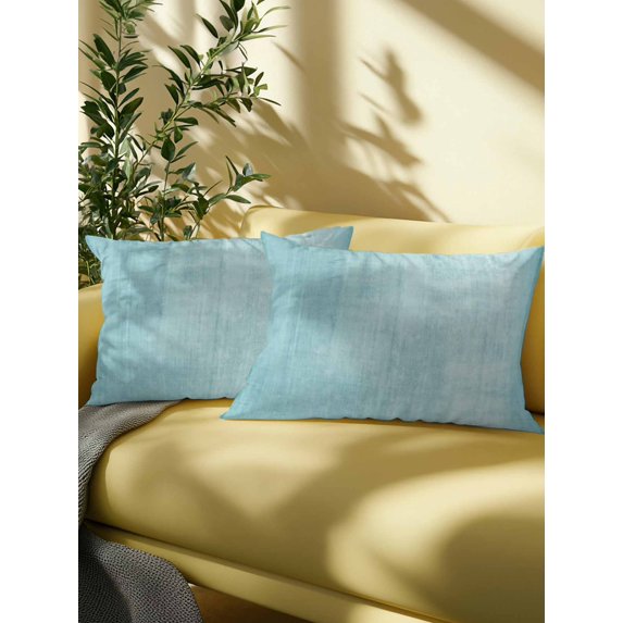 Outdoor Pillows Waterproof, Vintage Teal Bedding Throw Pillows with Insert for Couch Sofa Bed, Modern Abstract Retro Art 12x20 Inch Pillowcases Decorative Camping Patio Pillow Set of 2