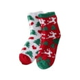 thumbnail image 2 of Vnanda 2Pairs/Box Christmas Holiday Fuzzy Socks for Women Girls Gifts Cute Fun Cozy Fluffy Winter Warm Slipper Xmas Socks, 2 of 8
