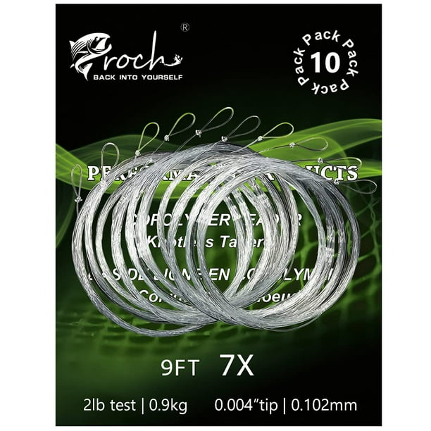 Fly Fishing Tapered Leader with Loop9ft 5X (10 Pack)