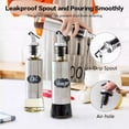 thumbnail image 3 of Oil and Vinegar Dispenser Set, 3Pcs 300ml Glass Olive Oil Bottles Oil Dispenser Bottles, 3 of 5