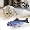 thumbnail image 2 of BMZP Elektrisches Fischkatzenspielzeug, Simulation Tanzender Fisch, realistisches elektronisches Katzenminze-Waggonspielzeug, Plüschspaß und interactives Spielzeug für Katze, 2 of 3