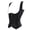 Black, variant on Women's Steampunk Embroidered Tight Shaper Underbust Corset Bustiers Top White 2XL