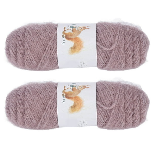 Ecomeon 2pcs Crochet Yarn Hand Knitted DIY Production Medium Coarse Simply  Soft Yarn Cotton Yarn For Glove Sweater Scarf,Knitting Wool Yarn,Cotton  Yarn 