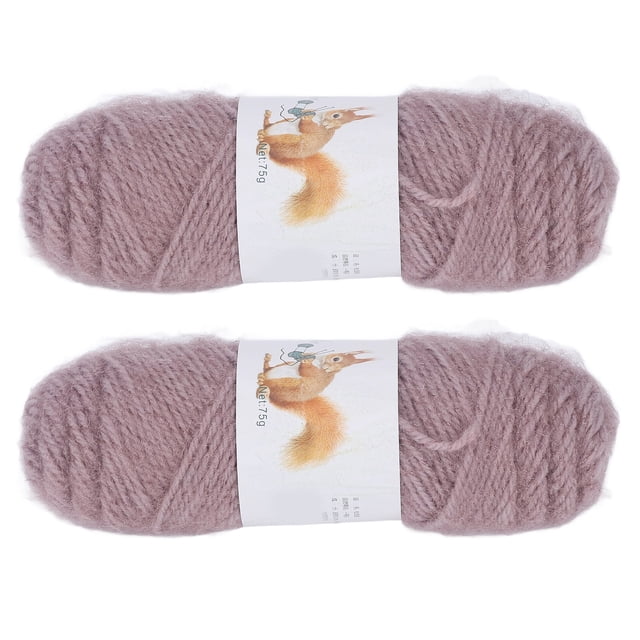 Gonyscag 2 Uds Hilo De Ganchillo Tejido A Mano Producción DIY Medio Grueso Simplemente Suave Hilo De Algodón Camel Para Guante Bufanda Para Jersey
