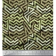 thumbnail image 1 of Soimoi Polyester Crepe Fabric Zig Zag Abstract Printed Fabric 1 Yard 52 Inch Wide, 1 of 3
