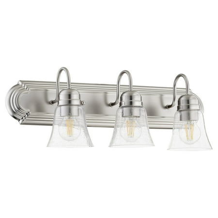 

Quorum International 5094-3-2 3 Light 8 Tall Bathroom Vanity Light - Nickel
