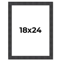 18x24 Frame Brown Rustic Solid Wood Picture Frame 1.5 Inches Wide | Interior Frame Depth 0.5 Inches