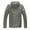Grey, variant on Men's Casual Winter Jacket Warm Men Zipper Hooded Coat With Pocket