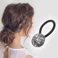 thumbnail image 4 of Unique Bargains Elegant Button Hair Tie Hairdo Clip for Women 5Pcs Six-petal Flower Pattern, 4 of 7