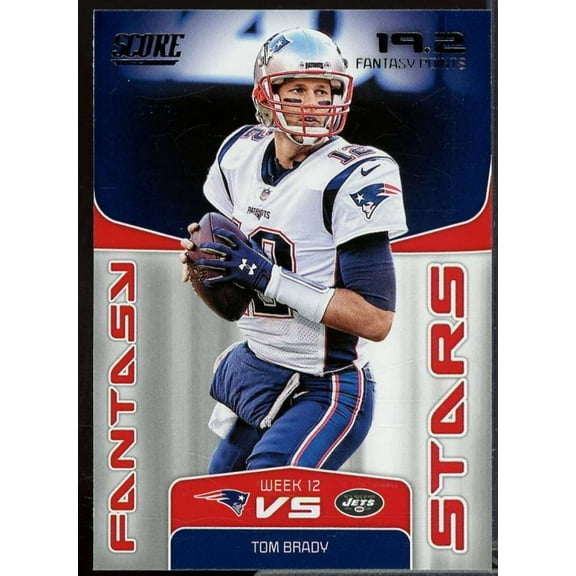 Tom Brady Card 2019 Score Fantasy Stars #20