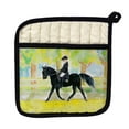 thumbnail image 1 of Betsy Drake PT141 Support de Pot Cheval Noir & Cavalier, 1 of 1