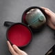 thumbnail image 5 of 1 juego de té de cerámica con tetera y tazas para adultos, perfecto para viajes y para la experiencia del té chino, ideal para fiestas de té, 5 of 8