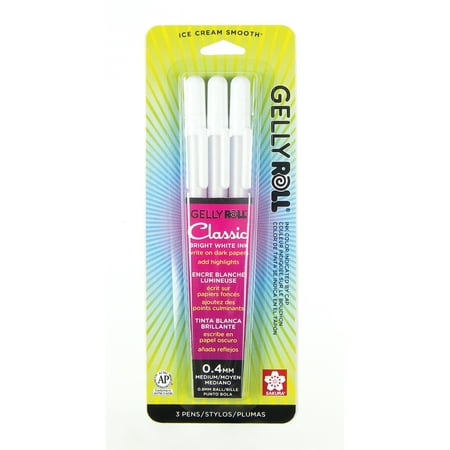 Sakura Gelly Roll Pen Set, 3-Pens, White