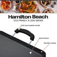 thumbnail image 3 of Hamilton Beach Nonstick Double Griddle 19x11-Inch - Black Aluminum Griddle with Soft Touch Bakelite Handle - Flared Edge - Spiral Bottom, Easy to Clean, Multipurpose Use - Durable & Dishwasher Safe, 3 of 8