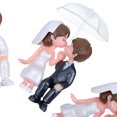 thumbnail image 3 of BEADCEST 4Ud Estatuillas De Pareja Besándose Único Para De Escritorio Y Ambiente Acogedor, 3 of 6