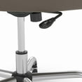 thumbnail image 6 of Cabot Modern Mid Back Leather Box Chair in Light Gray Leather, 6 of 7