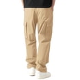 thumbnail image 4 of Cargo Pants for Men, Solid Color Pocket Elastic Waist Casual Fashion Trousers for Spring Summer, 4 of 8