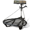 thumbnail image 1 of Hawk Mega Combat Hang On Tree Stand, Deer Stand with XL Saddle Hunting Platform, 1 of 12