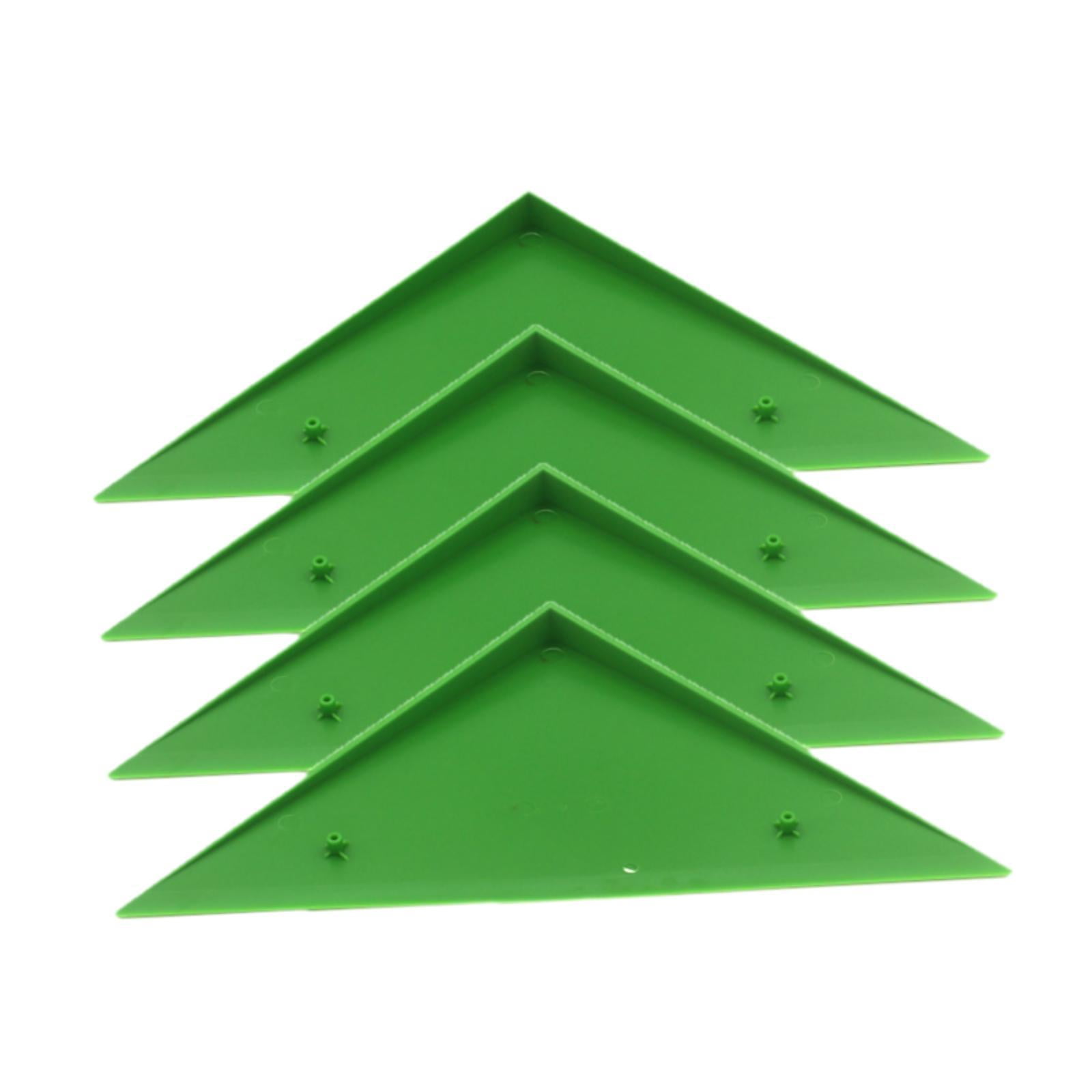 Dualoai 4 Pieces Foosball Table Corner Ramps for Most Tables Sturdy Corner Protector green