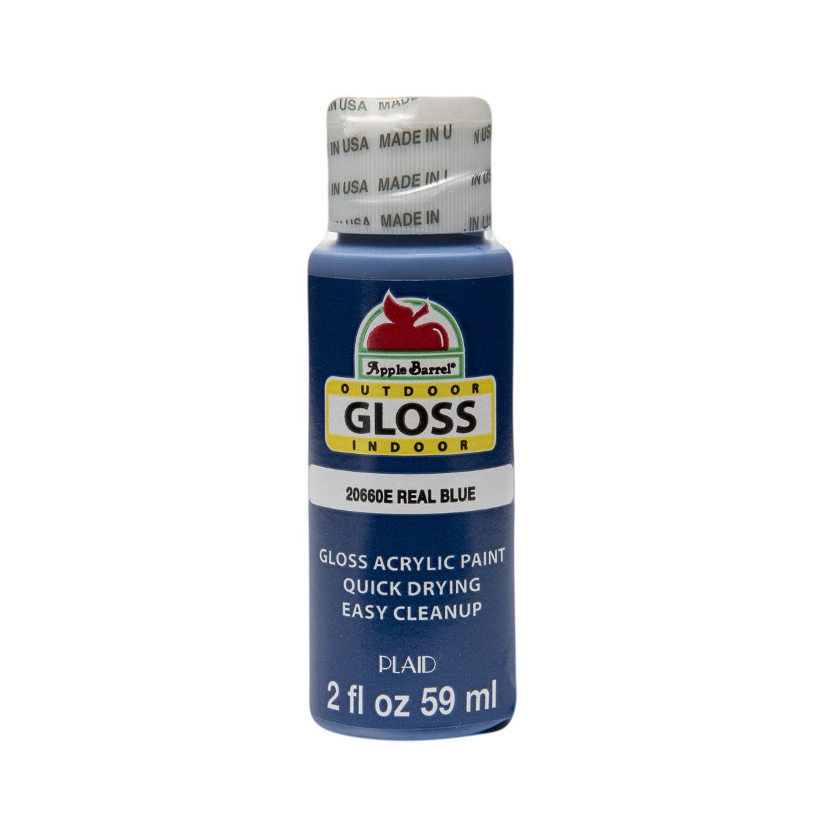 Apple Barrel Gloss Real Blue Acrylic Paint, 2 Fl. Oz.