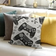 thumbnail image 3 of BANET Game Controller Throw Pillow Cover Electronic Play Games Grey Pillow Case Decorative Men Women Boy Girl Room Cushion Cover for Home Couch Bed 12x12in, 3 of 5