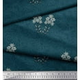 thumbnail image 2 of Soimoi Cotton Cambric Fabric Leaves & Floral Artistic Printed Fabric 1 Yard 56 Inch Wide, 2 of 3