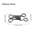 thumbnail image 2 of 50pcs Sewing Hook and Eye Closure for Clothing Bra Jacket Hooks Replacement Sewing Craft, Black, 2 of 6