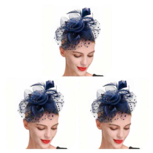 Qarigey Tocado de boda con flores para el pelo, colgante de cabeza con Clip de malla para novia, sencillo, multiusos, europeo, ahorro de Type1 NO1