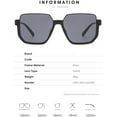 thumbnail image 2 of Half Frame Sunglasses Women Sunglasses For Men Eyeglasses Frame Sunglasses UV Alloy, 2 of 8