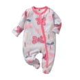 thumbnail image 1 of URMAGIC Baby Boy Girls Pure Cotton Long Sleeve One-Piece Footies Jumpsuit Pjs Clothes, 1 of 3