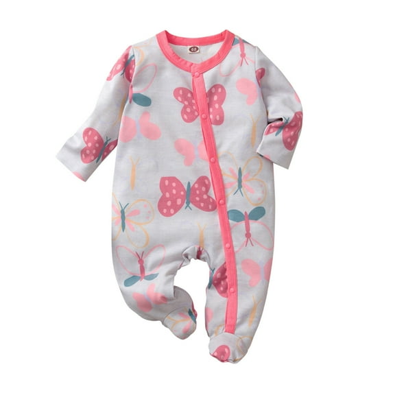 URMAGIC Baby Boy Girls Pure Cotton Long Sleeve One-Piece Footies Jumpsuit Pjs Clothes