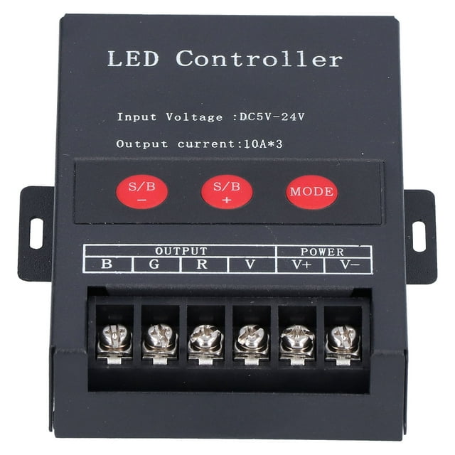 Boîte de Commande LED, Contrôleur de RGB PWM DC5-24V avec Télécommande pour l'Éclairage de Bâtiment pour la Gradation pour les Lumières de Bande LED pour KTV pour les Barres