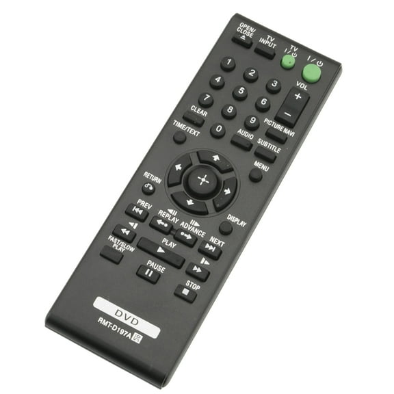 Replaced Remote Fit for DVD Player DVP-SR100 DVP-SR120 DVP-SR201P DVP-SR210P DVP-SR210PB DVP-SR310P DVP-SR320 DVP-SR405P DVP-SR500H DVP-SR500WM DVP-SR510H DVP-SR750HP RMT-D197A