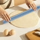 thumbnail image 4 of Rodillo antiadherente de silicona de 10" | Herramienta de horneado con núcleo de acero inoxidable | Pastelería, pizza, fondant, pan | Agarre fácil, marca de regla, colores variados, 4 of 6